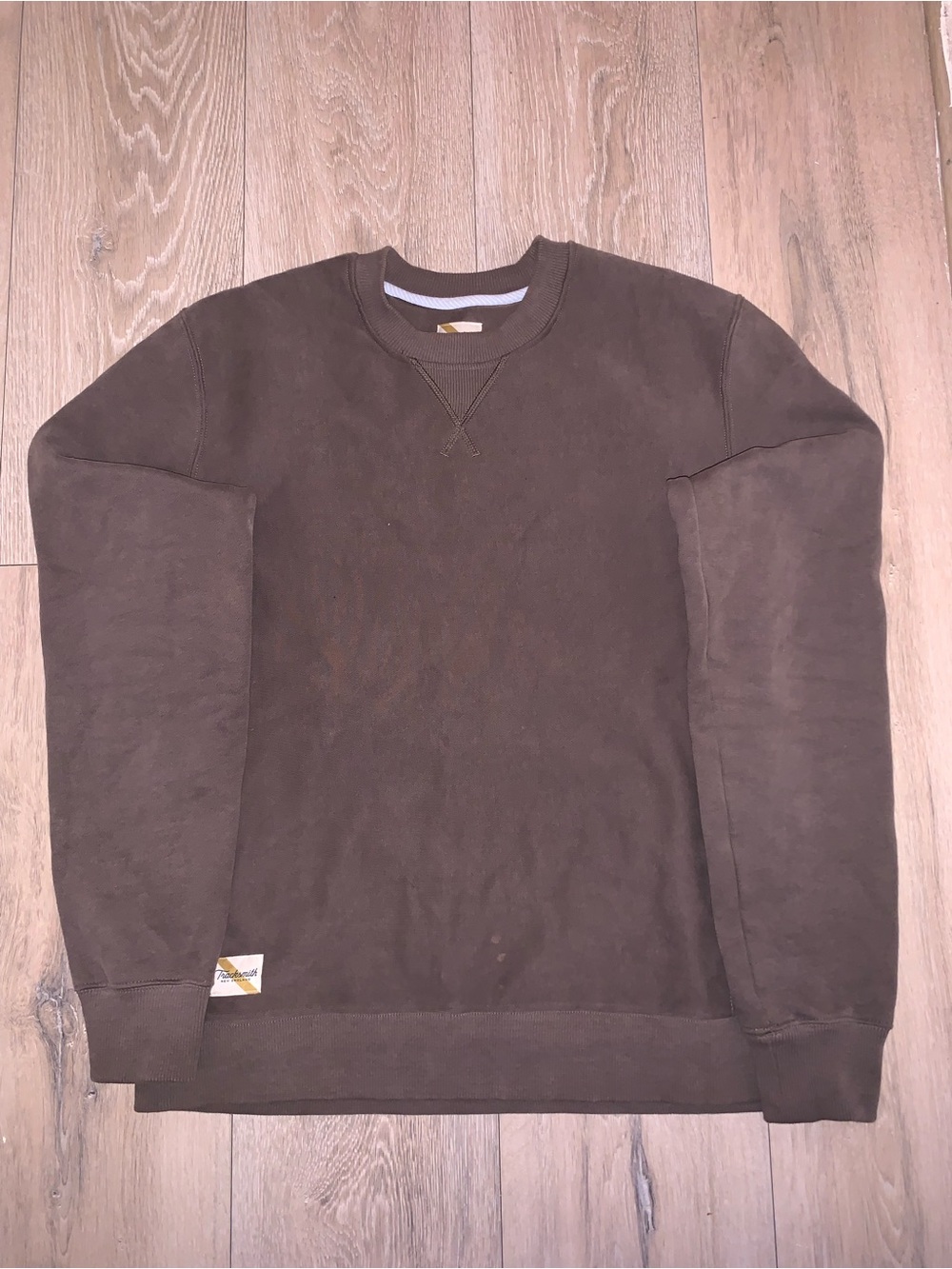 Tracksmith Trackhouse Crew Sweatshirt Brown Size: Large
